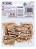 35 PIECE MINI CLOTHES PEGS ASSORTED WOOD AND MULTI COLOURED