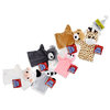 HAND GLOVE PUPPETS ASSORTED ANIMAL DESIGNS SET OF 6