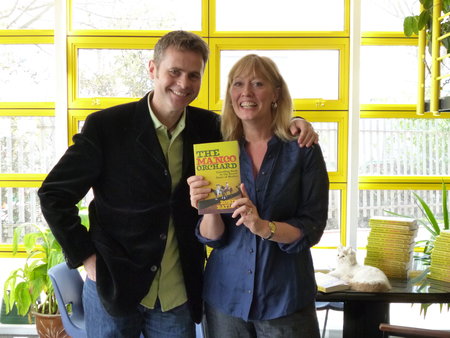 Author Robin Bayley kindly came in to see his old friend Annie and sign copies of his book The Mango Orchard. / {Location}: Bibliophile Datapoint\\n\\n11/04/2012 10:38