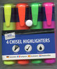 FOUR CHISEL HIGHLIGHTERS