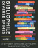 BIBLIOPHILE DIVERSE SPINES NOTES: 20 Notecards