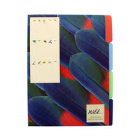 WILD 4 FILE FOLDERS WITH 15 TAB LABELS