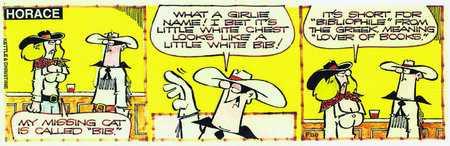 Horace original cartoon strip purchased by Bibliophile - they must have met our Annie!\\n\\n30/09/2011 14:52