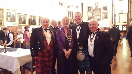 President Annie Quigley Windsor and Eton Royal Warrant Holders Association at Aberdeen RWHA Dinner with other local association Presidents.\\n\\n20/06/2019 14:38